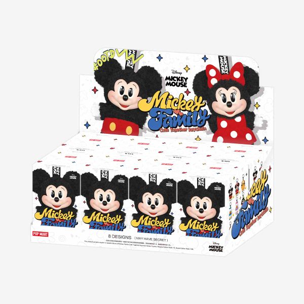 Original Official Popmart Mouse Family Cute Together Friend Keychain Series Figures Plush Doll Toys Blind Mystery Boxes