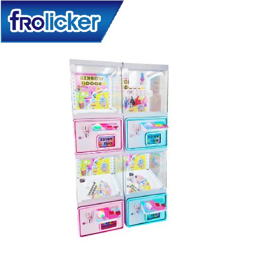 Wholesale Upper 24 Clip Lower Indoor Coin Operated Arcade Crane Machine Popular Snacks and Toys Doll Clip Game Machine