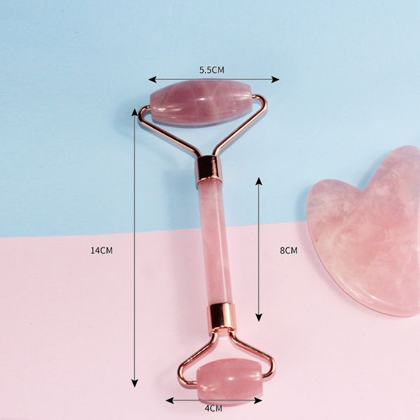 Wholesale OEM Natural Jade Roller Customizable Home Use Anti-Aging Tool Stone Facial Massager for Beauty Salons