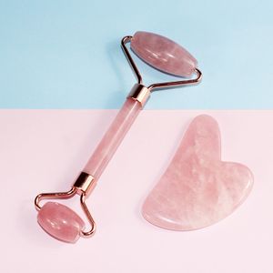 Grade Jade Massage Tools: Facial Roller & Gua Sha - Spa/Home Use Wholesale Kit