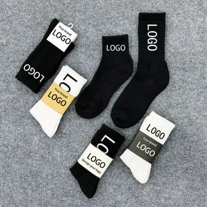 OEM Performance Athletic Crew Socks Custom Logo Unisex Embroidered Cotton Socks Designer Cycling Socks Custom Sports