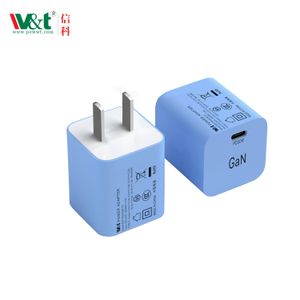 30W A+C US Plug Different color Mobile Phone Quick Charger Gan Fast Chargering USB Type c Fast Wall Travel Power Adapter