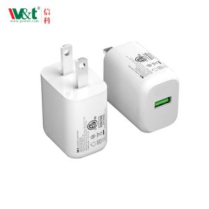 20W A+C US Plug Mobile Phone Quick Charger Gan Fast Chargering USB Type c Fast Wall Travel Power Adapter