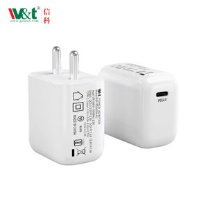 BIS 20W A+C India Plug Mobile Phone Quick Charger Gan Fast Chargering USB Type c Fast Wall Travel Power Adapter
