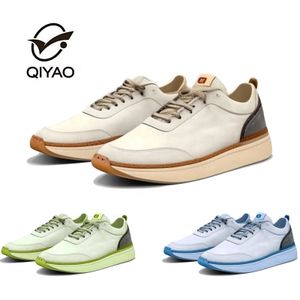 Men's High Quality Canvas Upper Running Sneakers Mesh Sport Shoes Stable Function Winter New Toe Style Genuine Leather Hot Sale