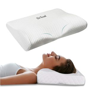 Dr. Trust Portable Therapy Orthopedic King Size Memory Foam Cervical Bed Pillow 349-for Stiff Necks & Maternity Use