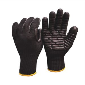 Wholesale High Quality Black Rubber Anti Vibration Glove  for Worker