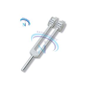 Natiqind High Quality 128Hz Medical Body Tuning Fork Neurological Tuning Fork Instruments with Fixed Weight Zipper Case Included