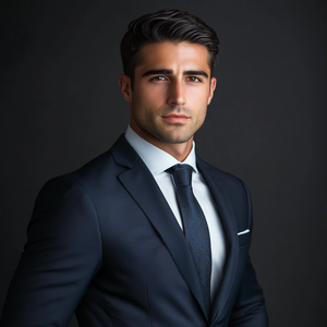 Customized Men's Formal Two-Piece Suit  Business Wedding Groom Attire Button Business Suits for Men
