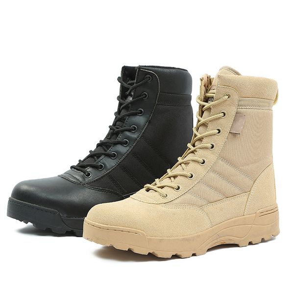 Men Tactical Boots Boots Mens Desert Waterproof Work Safety Shoes Climbing Hiking Shoes Ankle Men Outdoor Boots