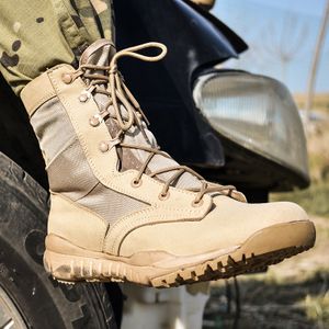 Outdoor Construction Tactical Safety Boots With Zipper Durable Mesh Lining Safety Shoes for Men