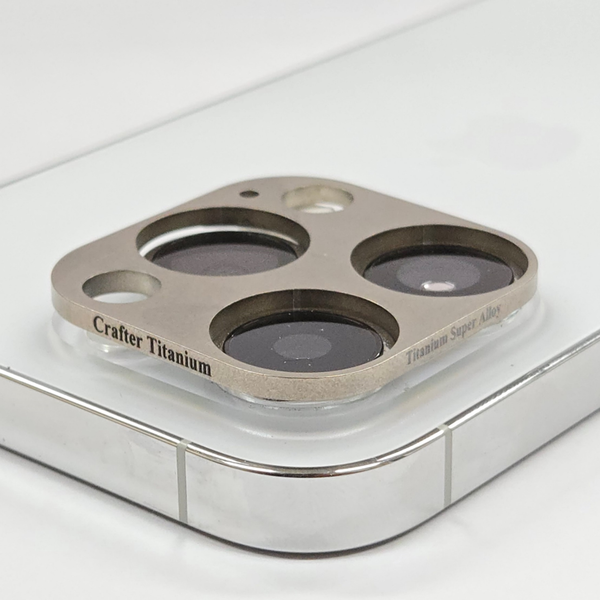 (MTIG) iPhone 14 Pro and iPhone 15 Pro Camera Titanium Lens Protector Titanium Lens Shield Titanium Cover Made in Korea (KOTRA)