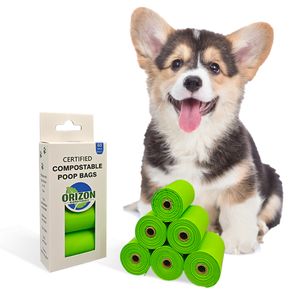 Custom Logo Printed Dog Cornstarch Eco Friendly Biodegradable Compostable Poop Waste Bags Pet Dog Poop Bag