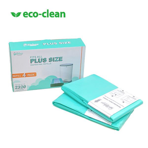 Supplier Wholesale Baby Diaper Pail Refill Bag HDPE/LDPE Nappy Bin Disposal Refills Diaper Pail Refill Bag