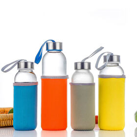 Manufacturer reusable high quality glass drinking water bottle double wall glass water bottlesPopular