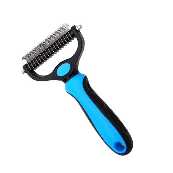 Pet Grooming Brush for Cats 2 Sides Dematting Tool for Dogs Cat Pets Grooming Brush Slicker Brush Remove Dog Hairs Pet Comb