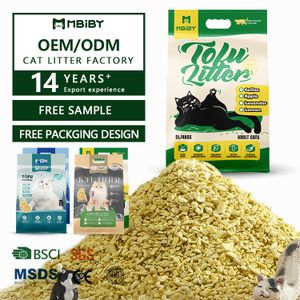 Wholesale Price OEM/ODM Natural Odor Control Arena Para Gatos Dust Free Bulk Clumping Corn Crushed Tofu Litter Sand for Cat
