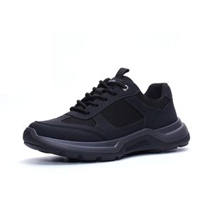 Wholesale High-Quality Breathable Lightweight Black Men's Shoes Comfortable Soft Soled Men's Sports Shoes