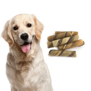 OEM ODM Healthy Natural High Protein Low Fat Pet Food Dog Snacks Porkhide Roll with Fish Skin Pet Dog Treats