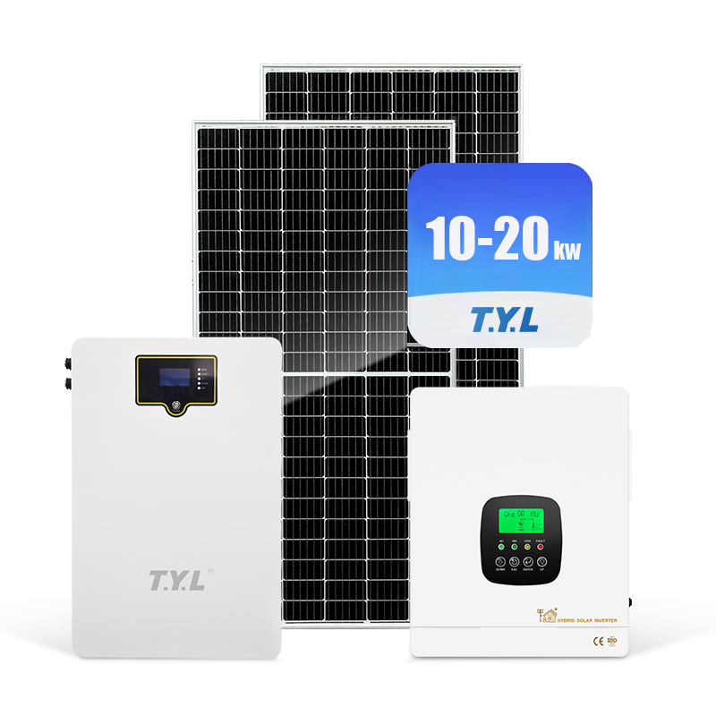 T.Y.L Complete Solar Panel System 5kw 10kw 15kw 20kw Solar Energy System Off Grid Hybrid Pv System for Home Use