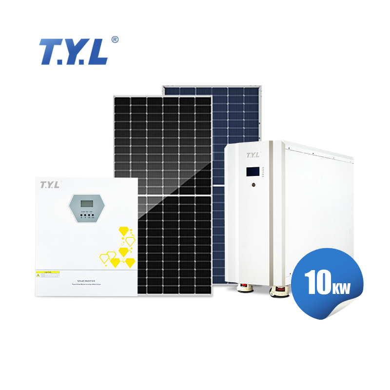 Solar Energy System 6KW 10KW 15KW Hybrid Solar Power System Photovoltaic Complete Hybrid for Home Off Grid Full Set
