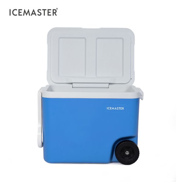 Icemaster 45l Stackable Outdoor Camping Plastic Trolley Ice Chest Large Insulation Cooler Box With Wheel