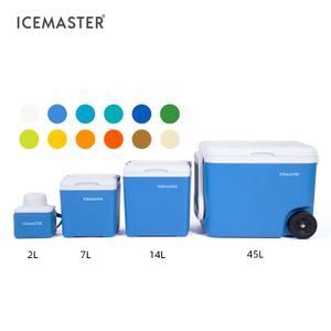 IceMaster Manufacturer's Portable 7 14 26 45L Outdoor Ice Chest Hard Sided Plastic Icebox Cooler With Wheels