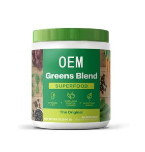 Quality OEM Super Green Powder Organic Food Multivitamin Vegetable Dietary Supplement Organic Materials