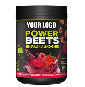 Private Label ODM OEM Natural Fuel Beets Powder Mixed Berry Super Food Supplement for Energy Non-GMO