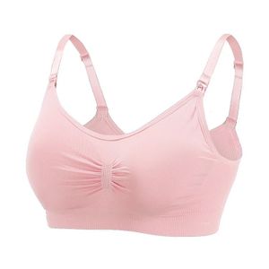 Plus Size Women Push up Nursing Bra Seamless Wire Free Support Maternity Removable Pad Bra Breastfeeding Nursing Bra