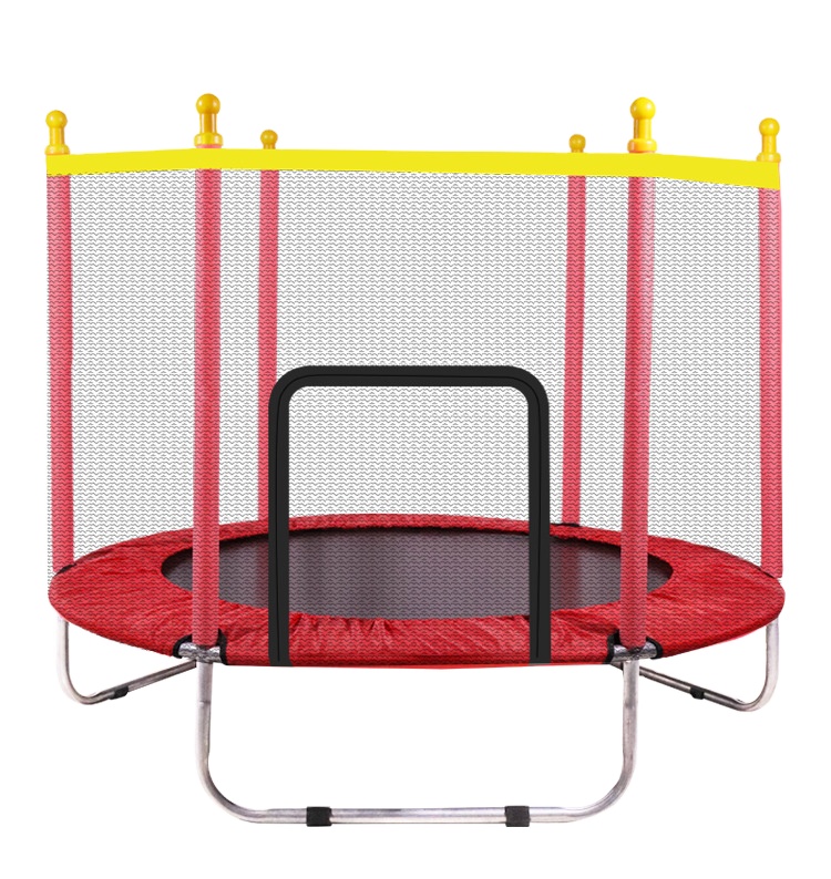 Hot Sale 100Cm/140Cm PVC Indoor Trampoline for Kids Red Blue Yellow Colors for Fitness Jumping Factory Direct