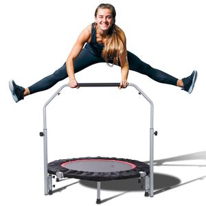 2025Harbour Wholesale Fitness Professional Inflatable Small Gym Jumping Bed Trampoline With the Safety Handle Bar