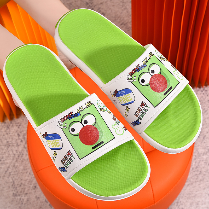 Summer Fashion PVC Slippers for Men Women Casual Home Bathroom Non-Slip Sandals Breathable Comfortable with EVA & PU Insoles