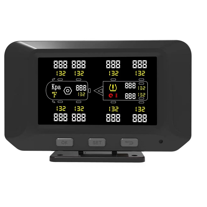 Truck TPMS Supports 0-18Bar Internal/External Sensors Tyre Pressure Monitoring System for Turck Support Array UI logo Language