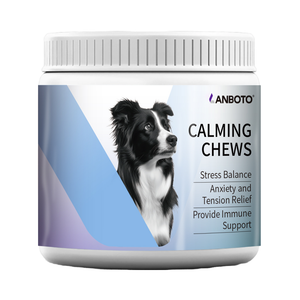 Natural Calming Chews for Dogs & Cats: Premium Stress Relief & Anxiety Support Pet Health Supplements