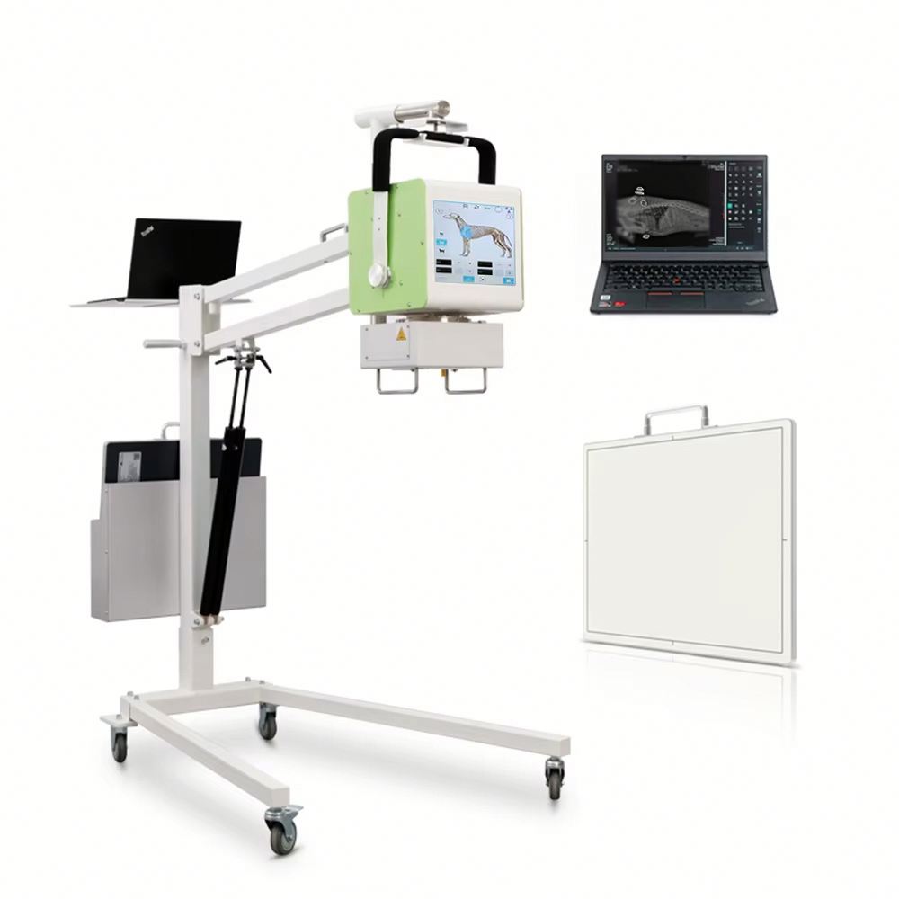 F056DR-A  Digital DR Veterinary X-ray Equipment Portable Mobile X-ray Machine for Anymal Hospital Zoo