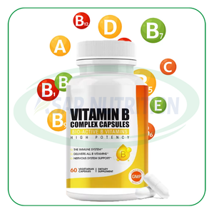 Private Label Health Food Supplements Vitamin B1 B6 B12 Capsule Compound Vitamin B Complex Capsules
