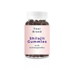World's Best Supplier Selling 60ct Bottle of Shilajit Gummies with Ashwagandha Private Label Healthcare Supplement at Low Price