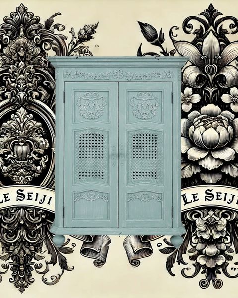 LE SEIJI Luxury French Style Solid Wood Dog Wardrobe Handcrafted Aurelie Closet Armoire Door Hangers Drawers Home Furniture