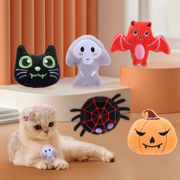 2025 New Design Cotton Catnip Plush Toy Durable Chewy Interactive Thumb Pet Toys Wholesale for Halloween Cats and Dogs