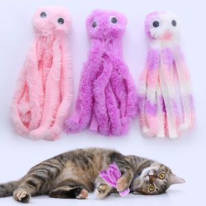 New Arrival Comfortable Plush Catnip Chew Toys Octopus Shape Entertaining Pet Sex Toys for Cat
