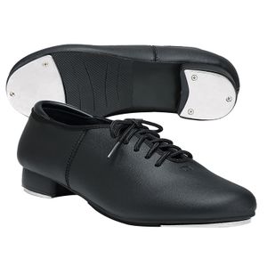 PU Leather Lace up Oxford Style Tap Shoe with Sound Board for Women and Men Tap Dance Shoes