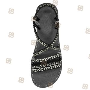 Hand Woven Rope Sandals for Women PVC EVA Rubber Flat Summer,spring SC001 TH;24
