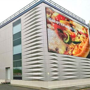 High-end building decoration creative 3D chameleon aluminum composite Panels real case in Russia in 2020