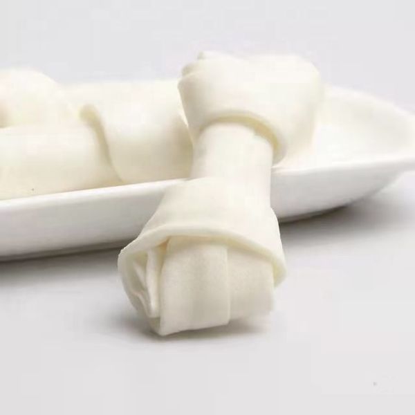 Healthy Dog Food Molar Pet Fooddog Food Rawhide Mini Knotted Bone for Treatment Dog Chewing
