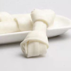 Healthy Dog Food Molar Pet Fooddog Food Rawhide Mini Knotted Bone for Treatment Dog Chewing