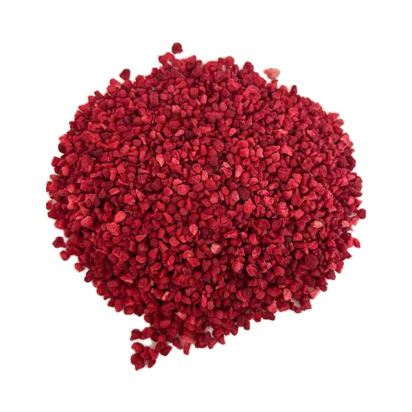 Organic Whole Diced Freeze-Dried Raspberry Sweet Sour Taste Particles Hot Selling Instant Snack Hiking Fruits Powder Preserved
