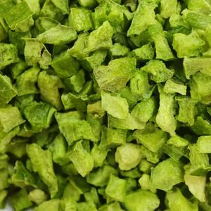 Pure Nature Organic Freeze-Dried Green Bell Pepper Dice Non-GMO Wholesales Instant Spices Emergency Ingredients for Hiking Pet