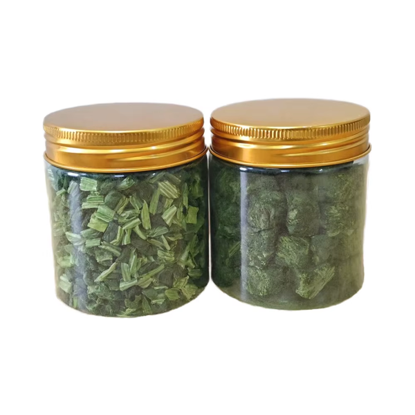 New Harvest Non-GMO Freeze-Dried Cube Cut Spinach Healthy Bulk Instant Powder Emergency Pet Food Ingredients Fresh FD Vegetables