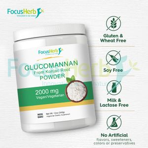 FocusHerb Oem Bulk Glucomannan Extract Konjac Root Glucomannan Konjac Powder